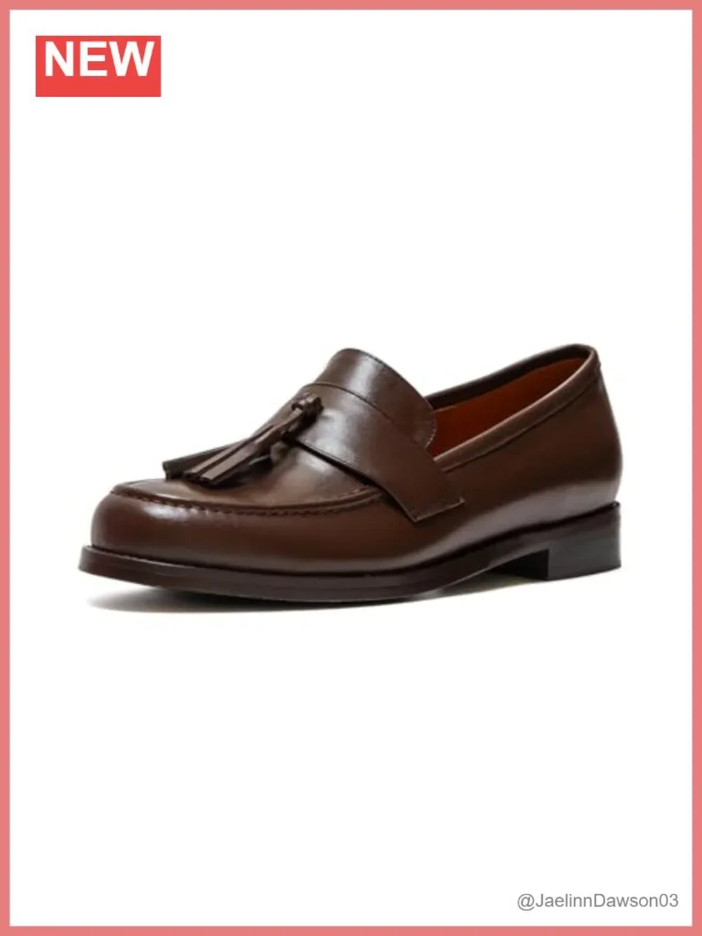 Women's Casual Leather Tassel Loafer Flat 1